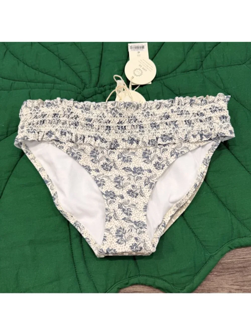 Rylee + Cru Womens XS Floral Smocked Bikini Bottom Swim Bundle Lot